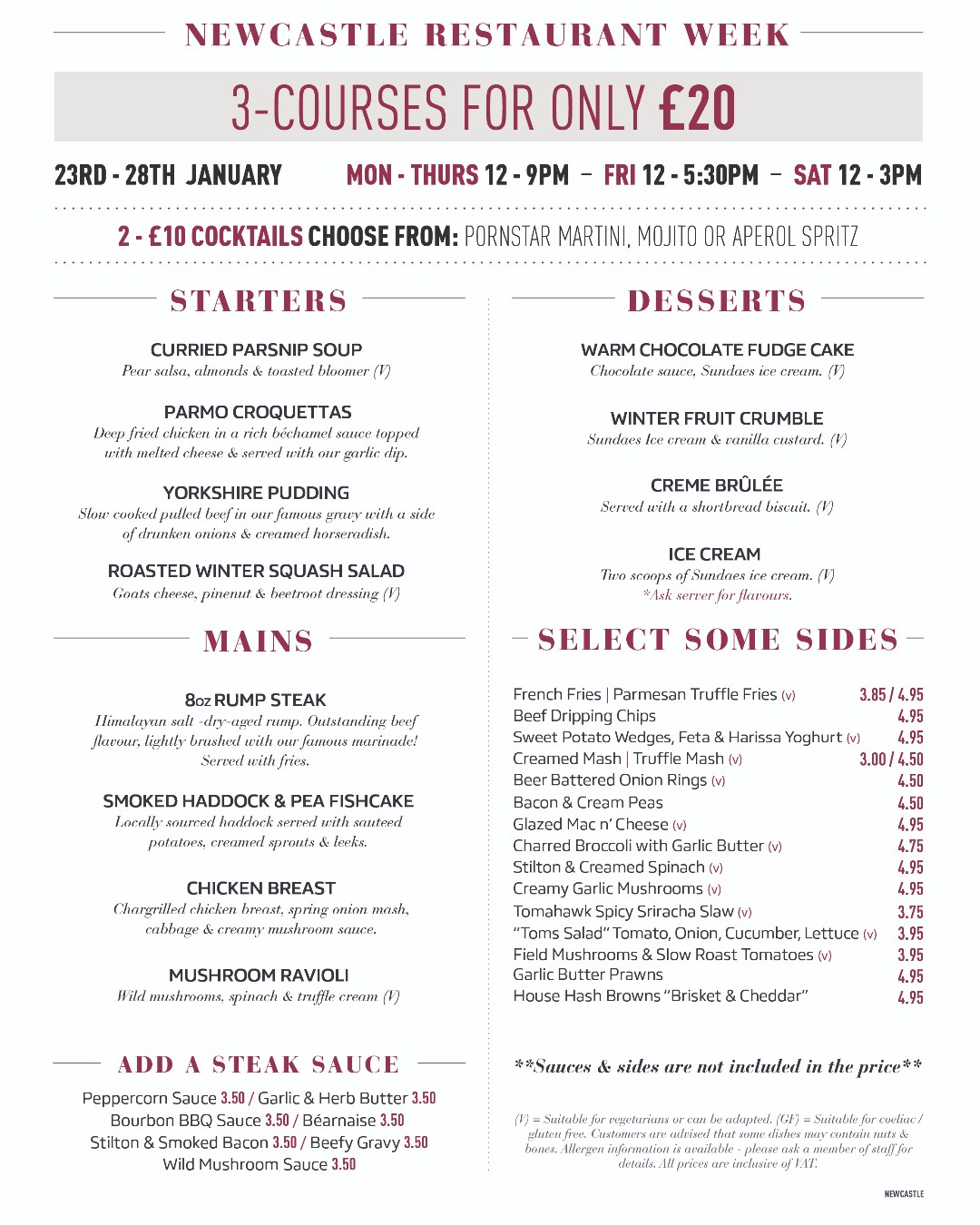 Tomahawk Steakhouse Newcastle