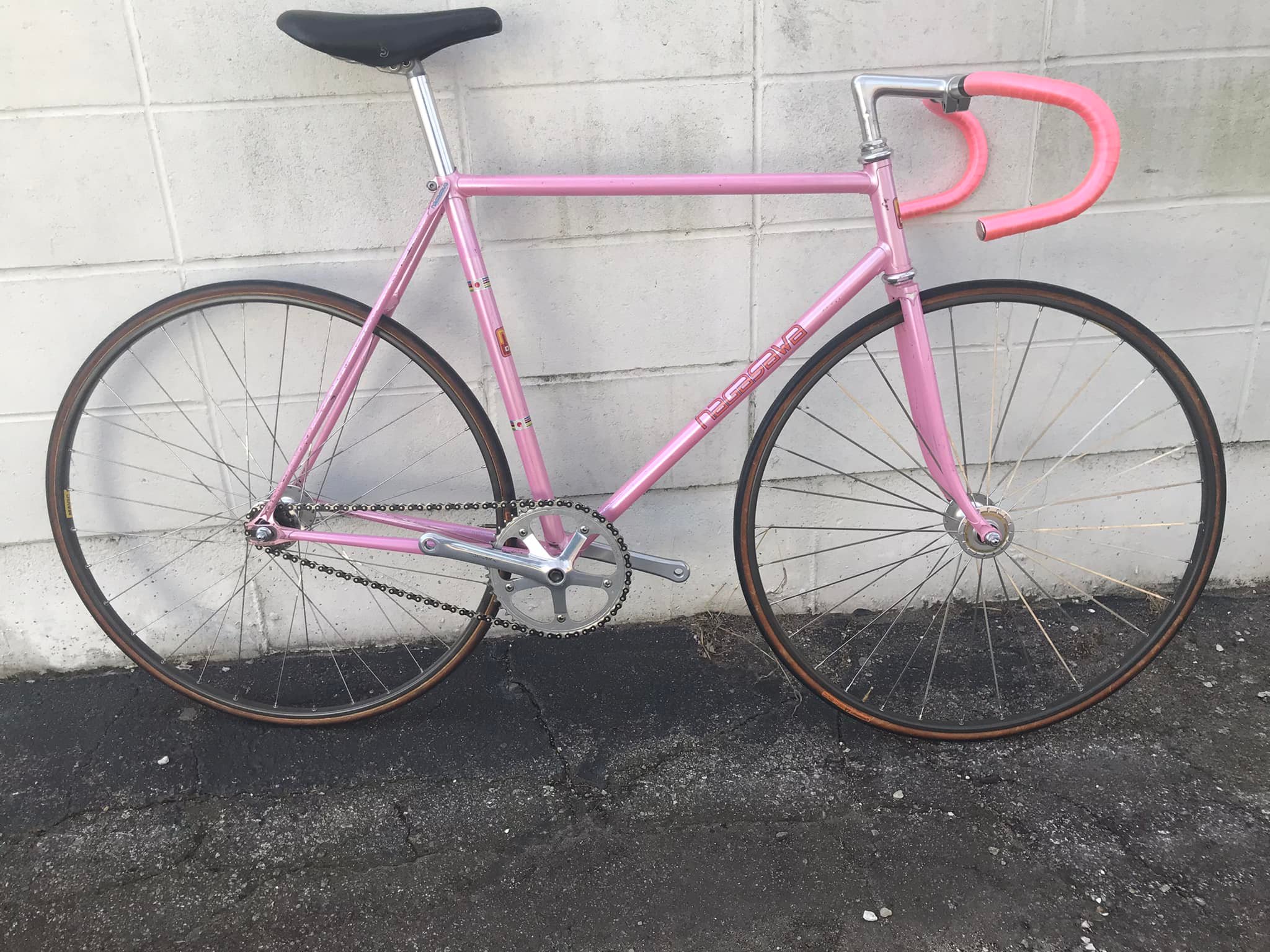 Nagasawa NJS track bike with Suntour Superbe wheelset