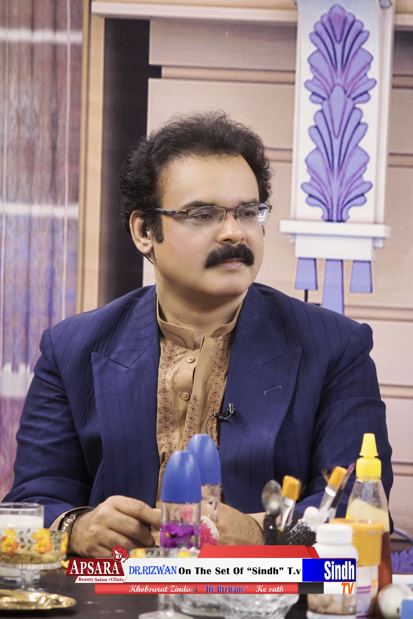 Dr. Rizwan - Dr Rizwan On the set Sindh T.V