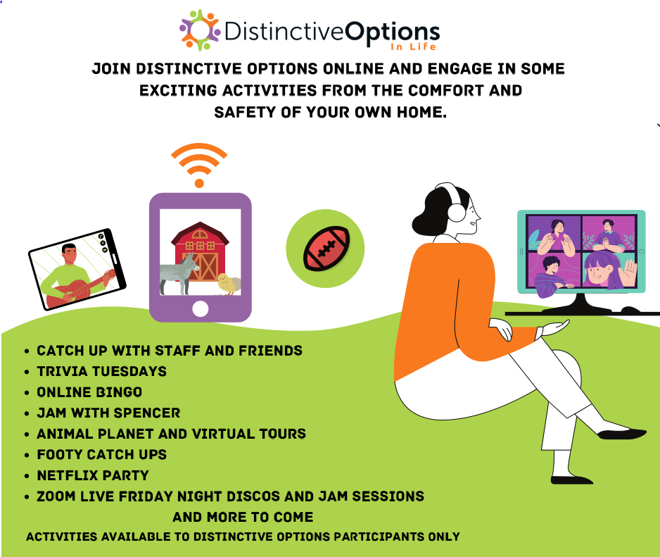 Online activities available for all... - Distinctive Options | Facebook