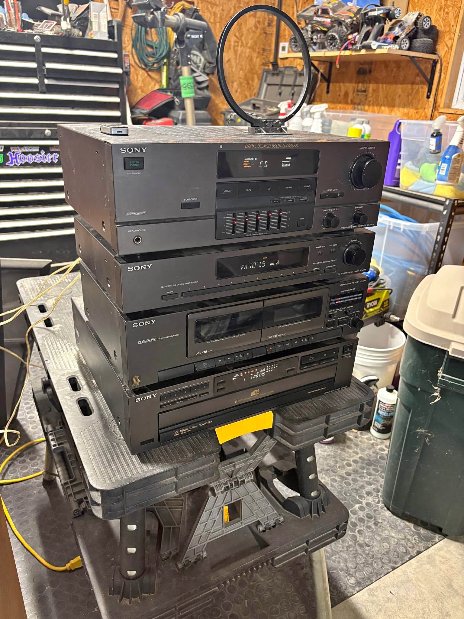 Vintage Sony Complete Stereo System Stack - Pro Audio Equipment ...