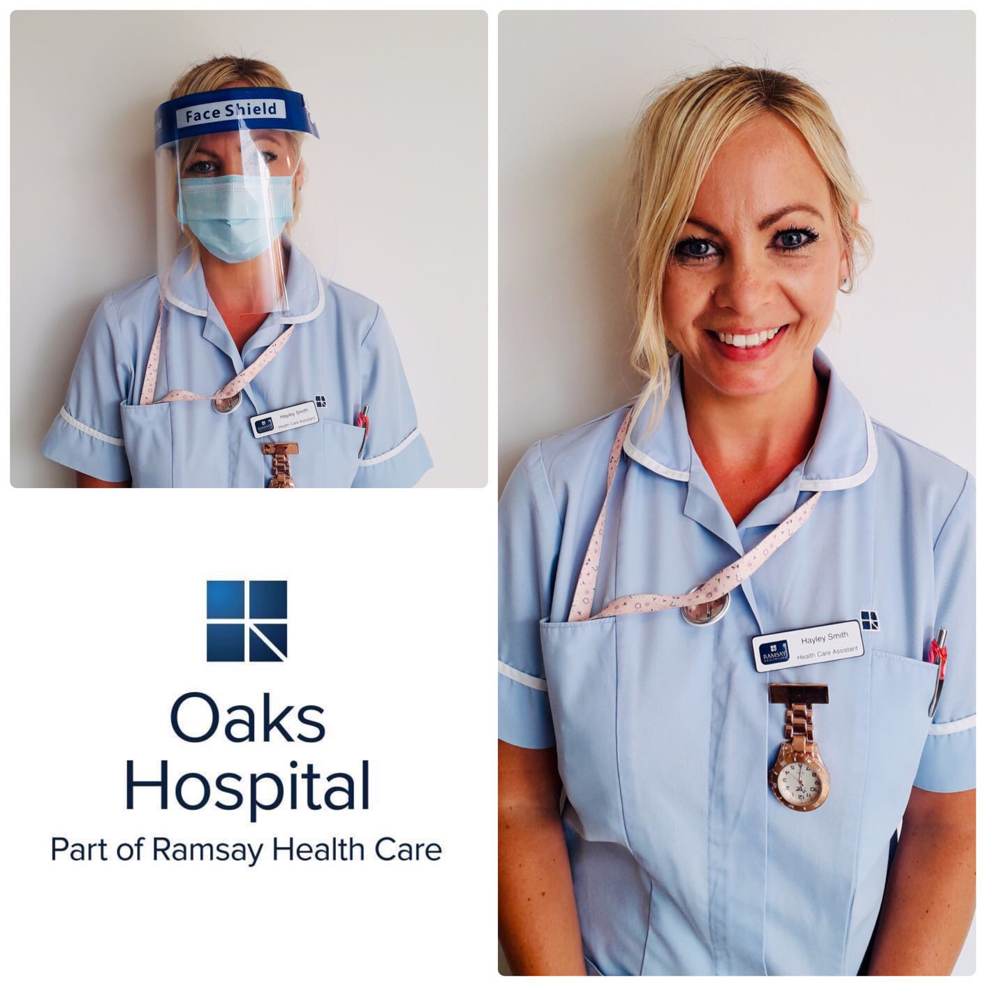 Oaks Hospital - Who is behind the mask 😷 It's Hayley,... | Facebook