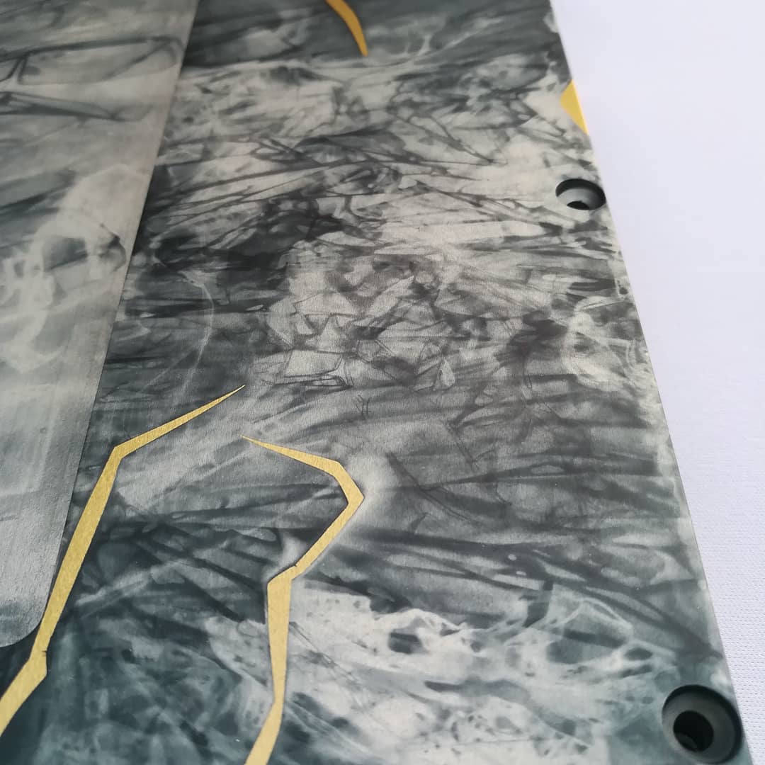 #Kintsugi Custom #Keyboard... - Caustic Customs Anodizing