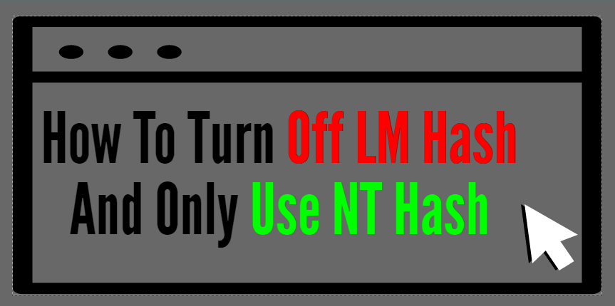 nFront Security - How To Turn Off LM Hash & Only Use NT... | Facebook
