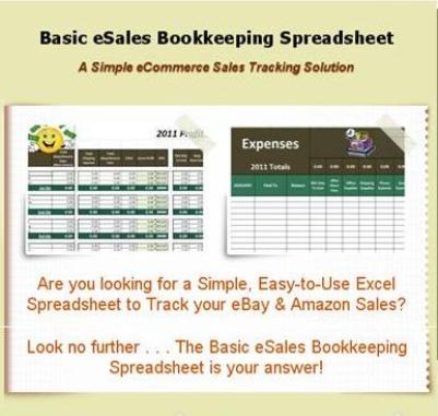 Basic eSales Bookkeeping Spreadsheet