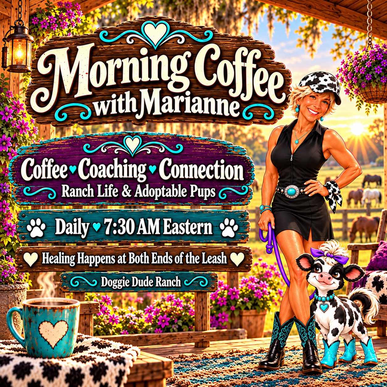 Morning Coffee With Marianne - Doggie Dude Ranch TV