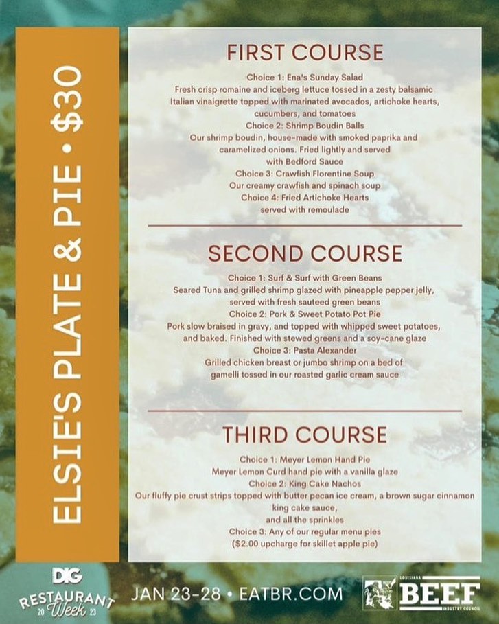 Elsie's - 🔥RESTAURANT WEEK🔥 Here we gooo! Restaurant Week starts Monday ...