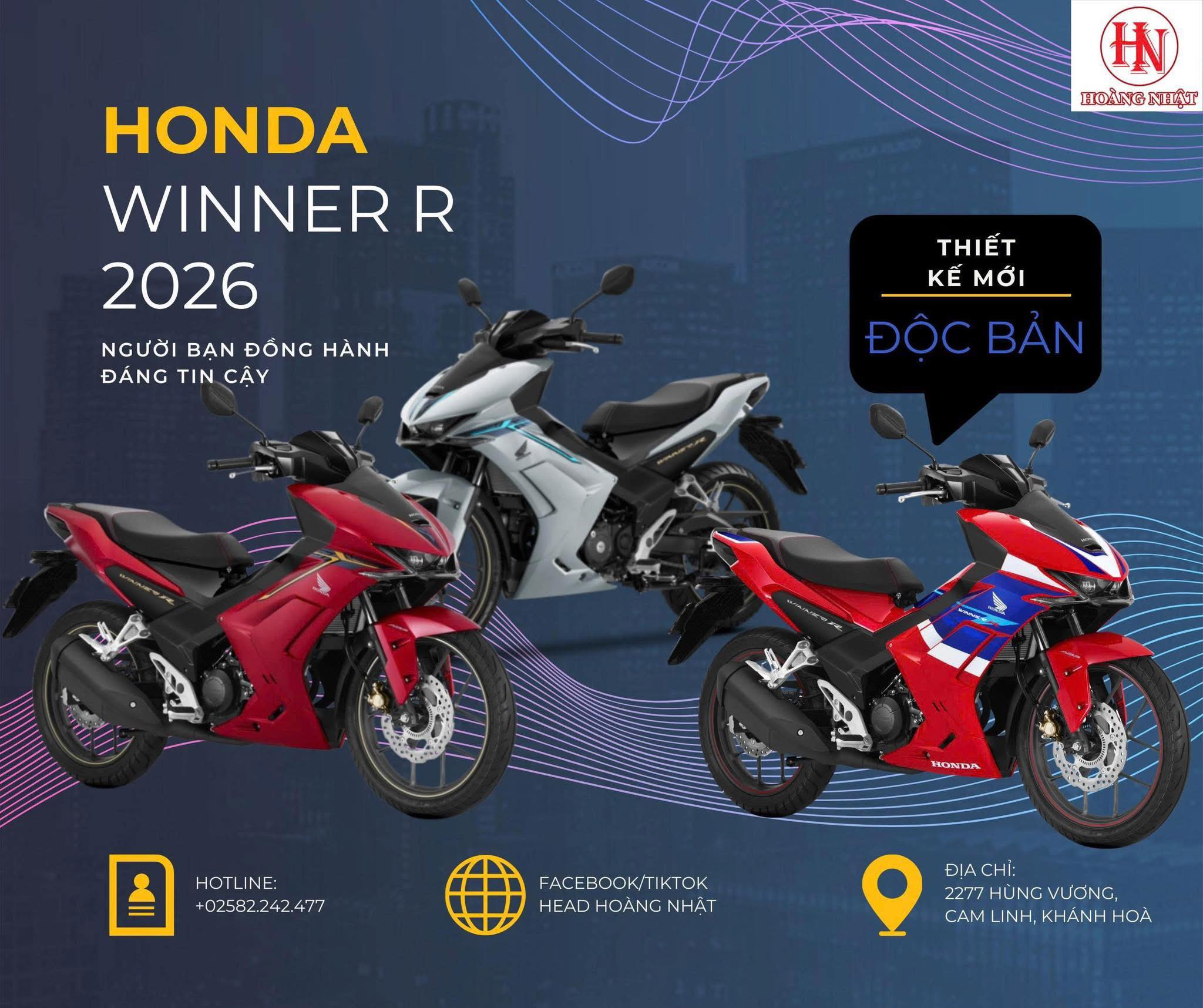 HEAD - 🔥 HONDA WINNER R 2026 – Thiết Kế Mới, Đậm Chất Riêng! 🔥 Sẵn sàng ...