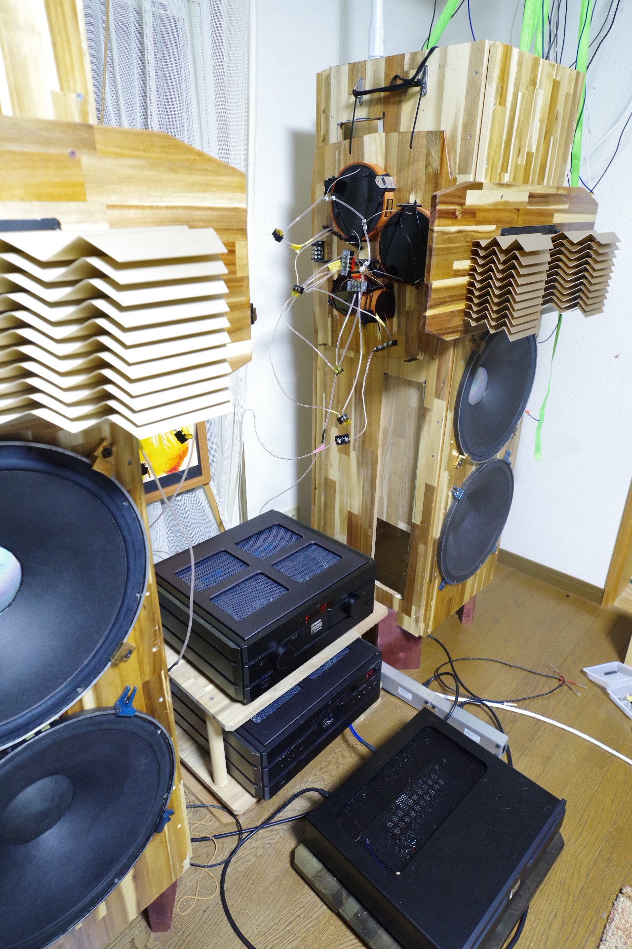 TRIO パワーアンプ M-6000 劣化部品交換済