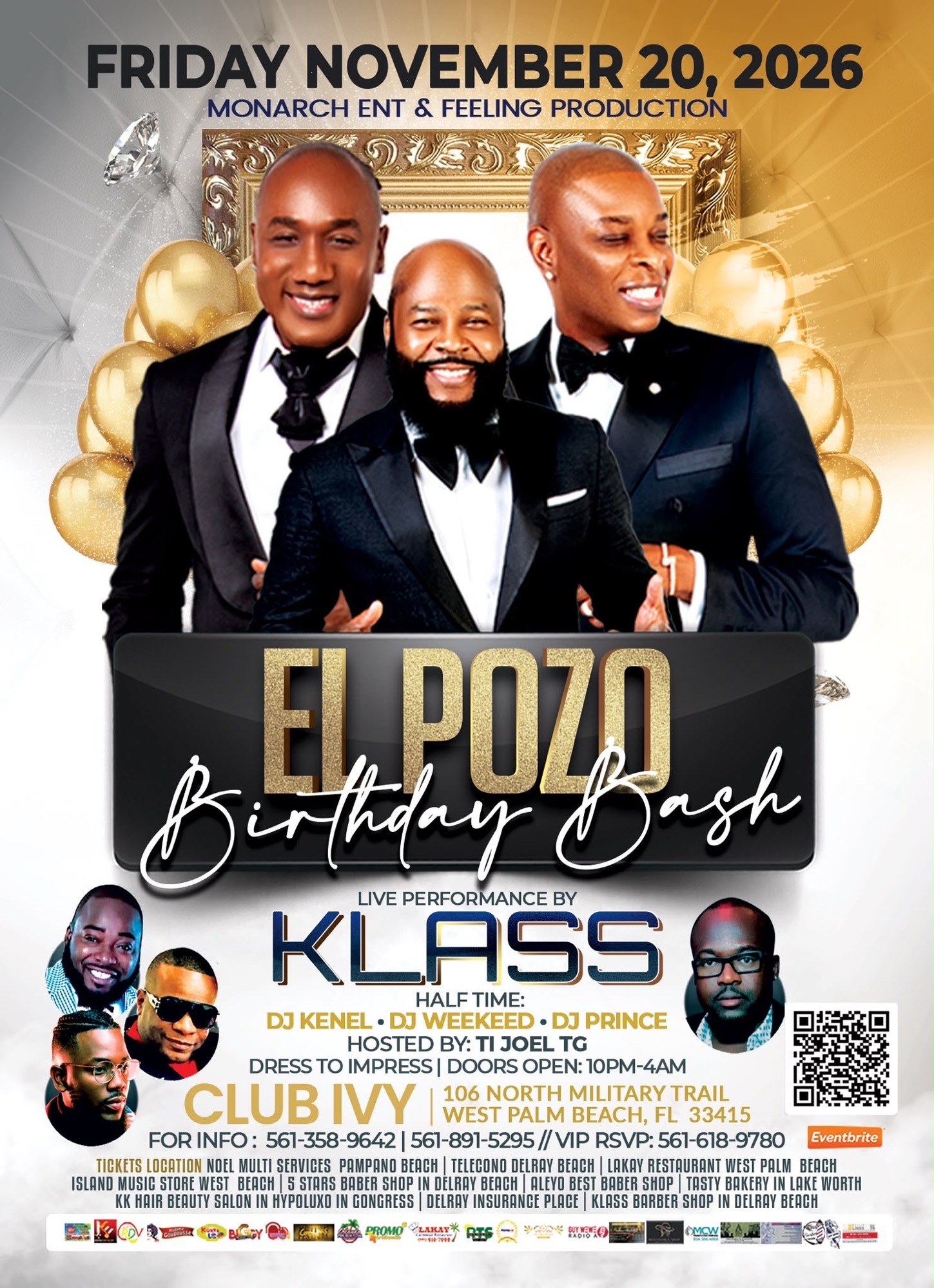 FRIDAY NOVEMBER 20, 2026 MONARCH ENT & FEELING PRODUCTION EL POZO
