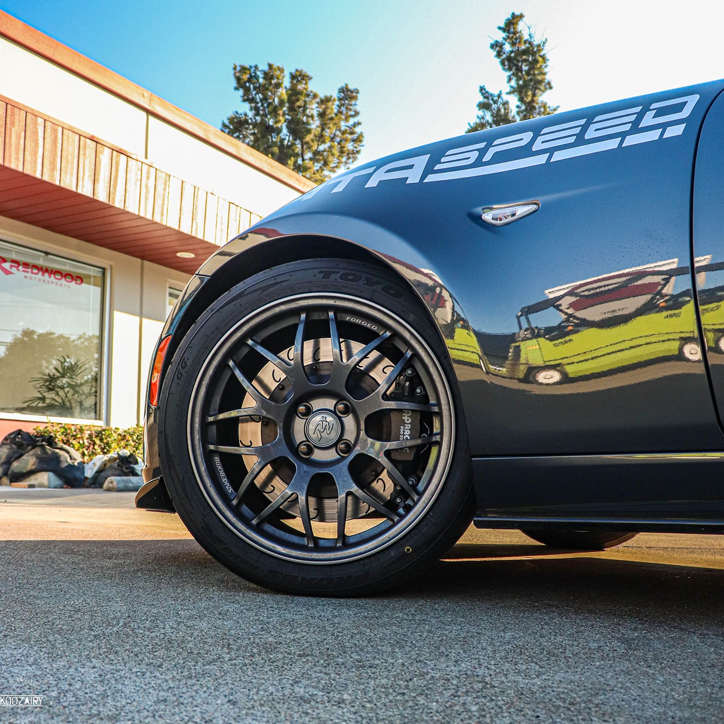 Nothing quite like a Miata kicking it old school on a set of Equip