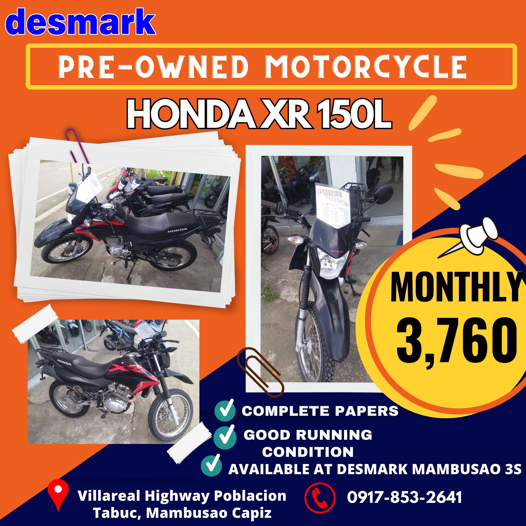 Desmark Pre-owned Motorcycle