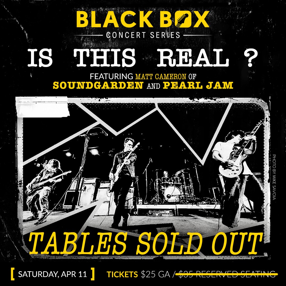 Numerica - Tables for the April 11 Black Box Concert by Is This