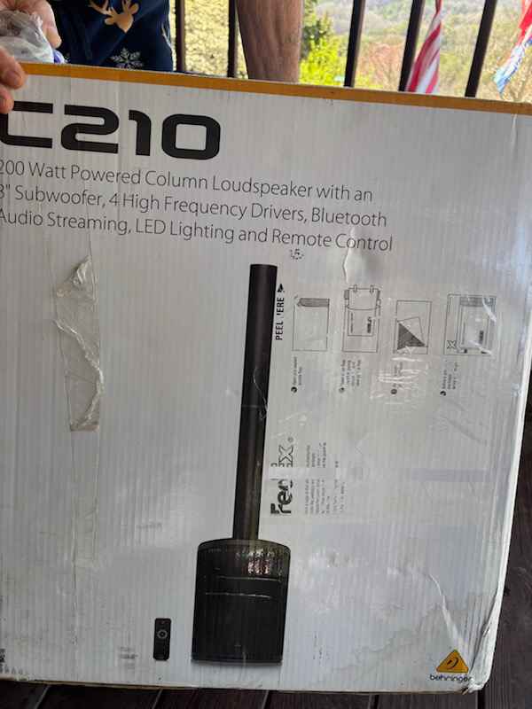 New behringer c200 200 watt column speakers! - Speakers & Subwoofers ...