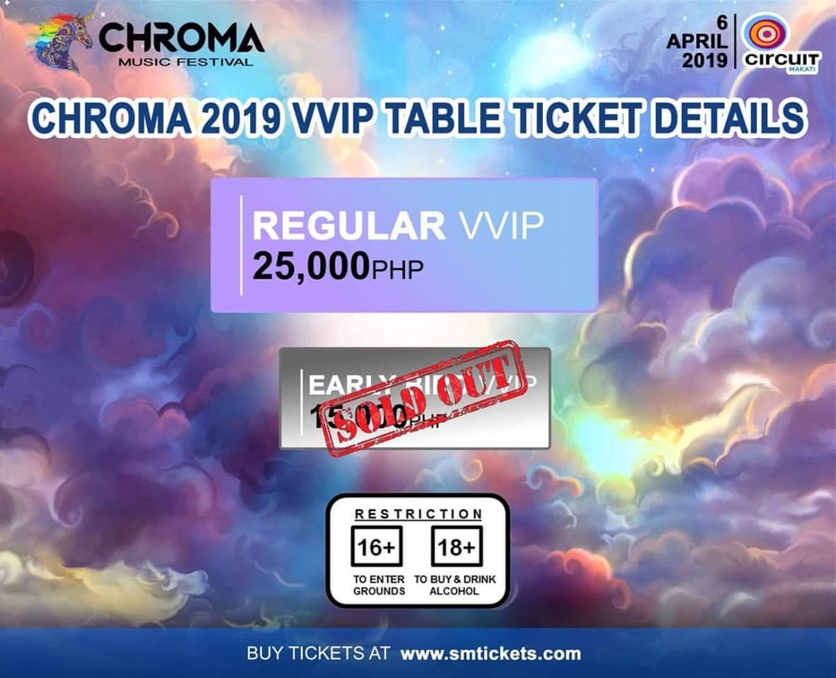 Circuit - Chroma Music Festival's Early Bird VVIP Tables are officially ...