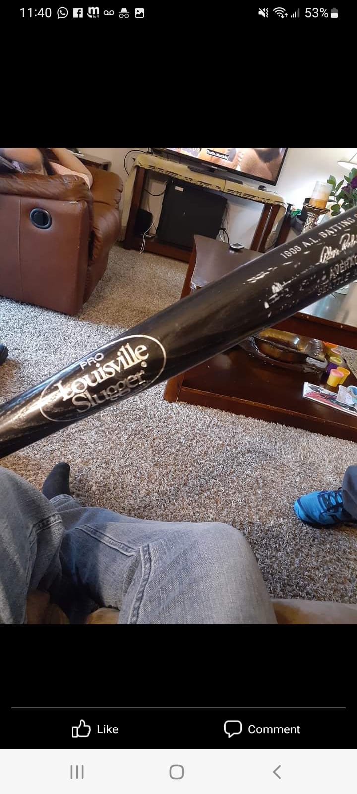 Ken Griffey Jr C of A Autographed Official Louisville Slugger Baseball Bat