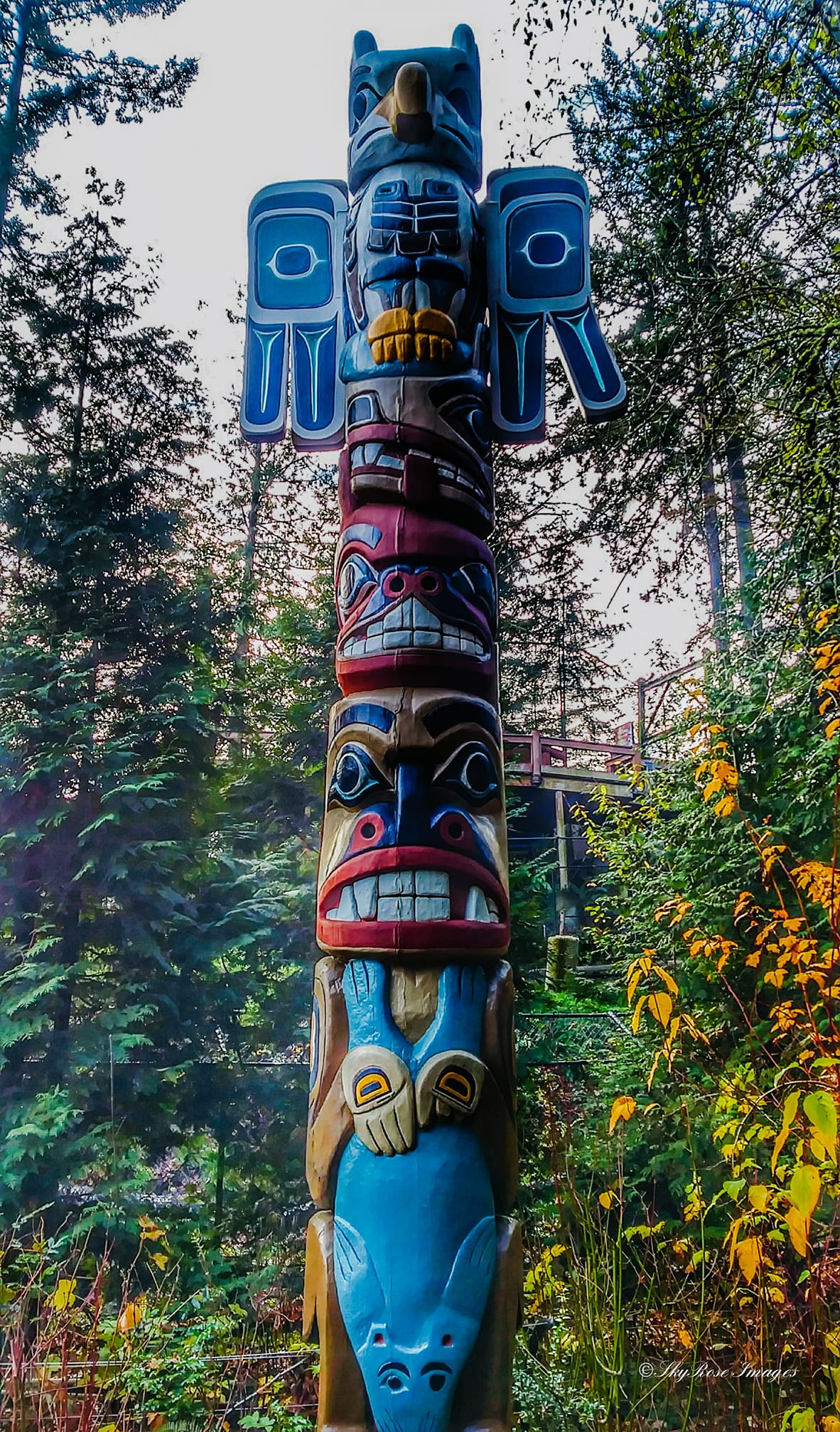 Oregon Zoo's restored totem pole from 1959