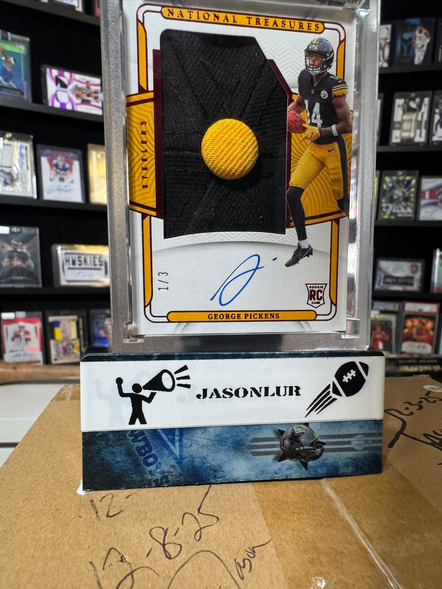 Rare Steelers rookie ball cap auto card for sale