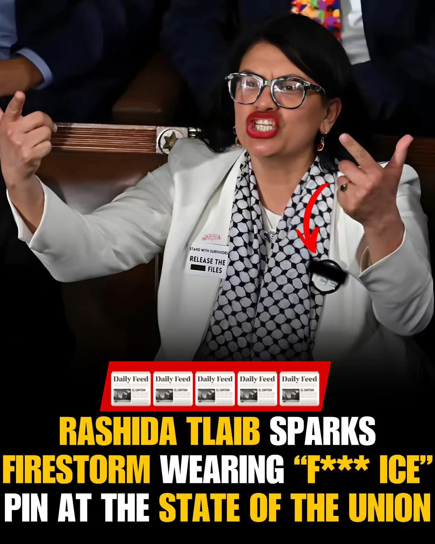 Darin Mae - 🚨 BREAKING: Rashida Tlaib sparked a firestorm by wearing an ...