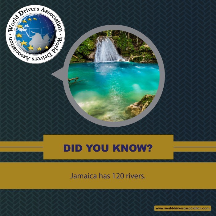 World Drivers Association - Jamaica has 120 rivers. #Driving #WDA # ...