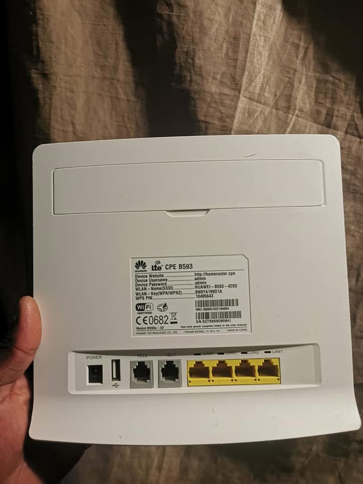 MTC 4G WIFI ROUTER FOR SALE WITH ITS POWER CABLE AND PROOF OF OWNERSHIP ...