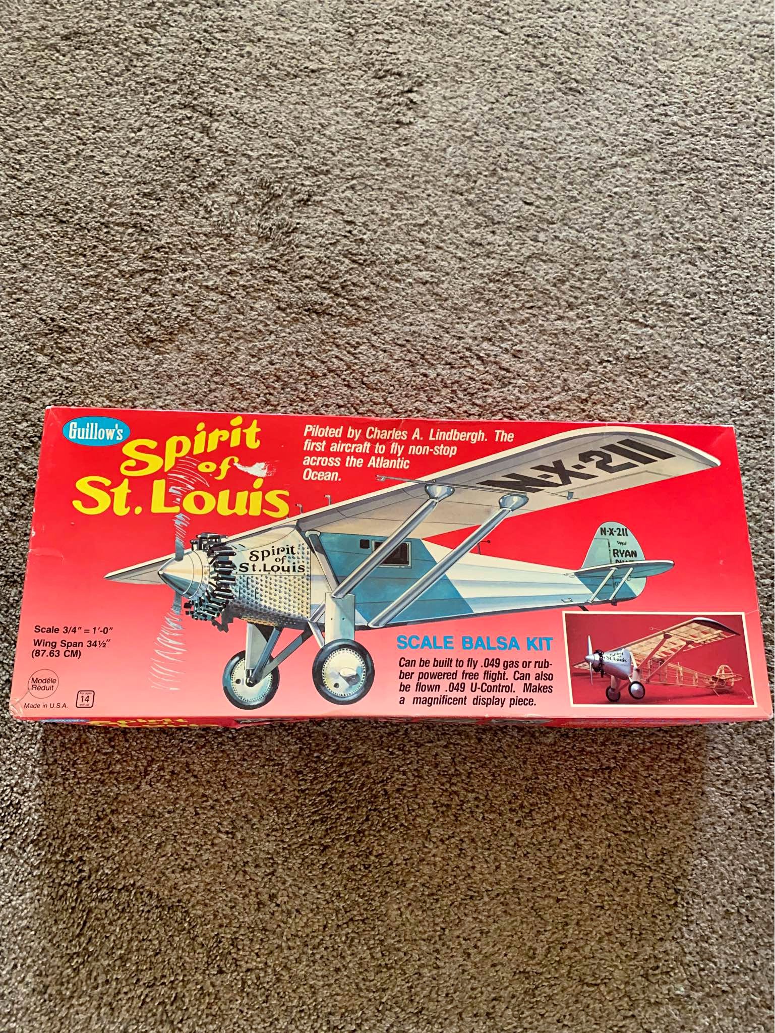 Model airplane spirit of St. Louis - Toy Vehicles - Appleton, Wisconsin ...