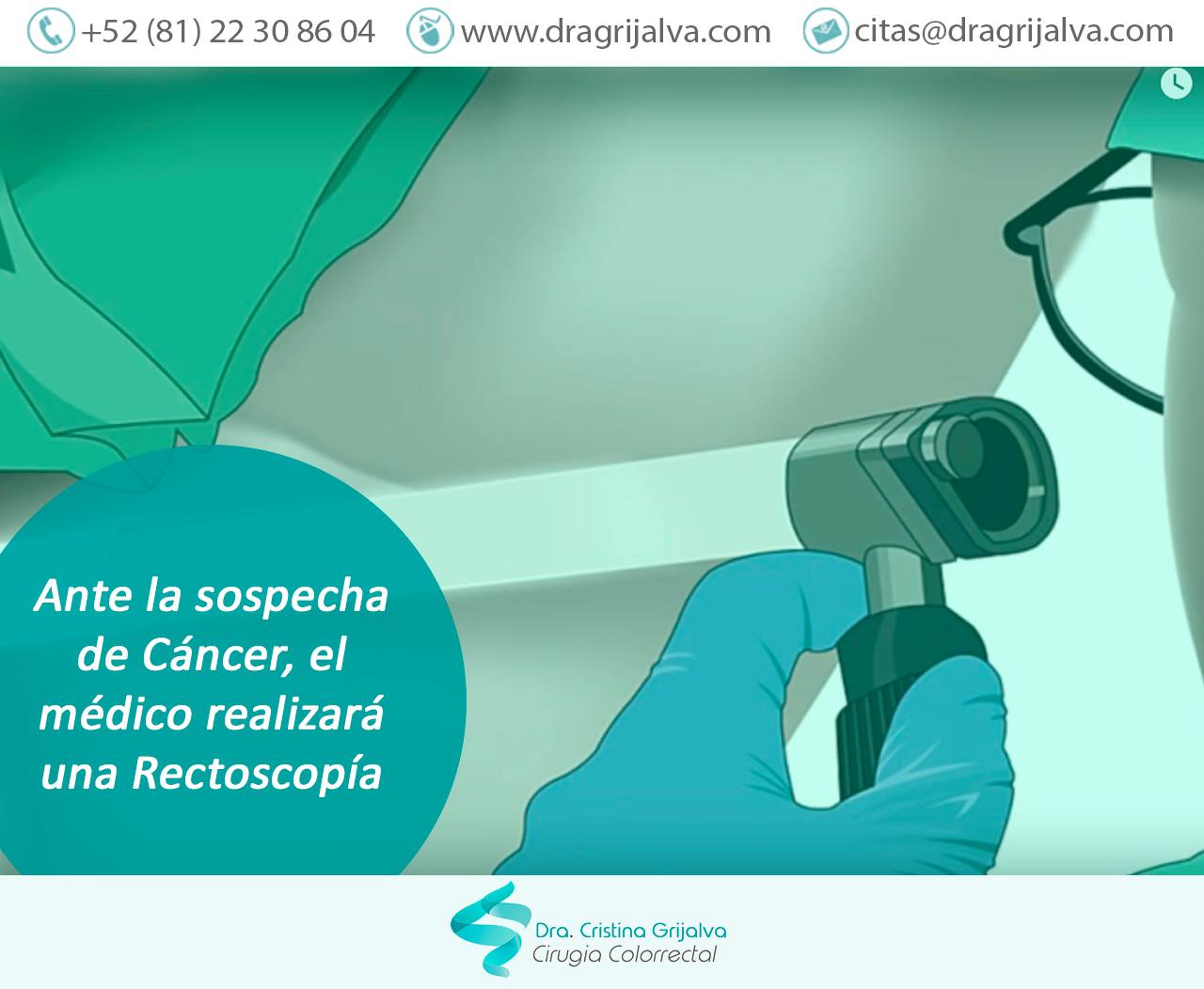 La rectoscopia es una #técnica de... - Dra. Cristina Grijalva | Facebook
