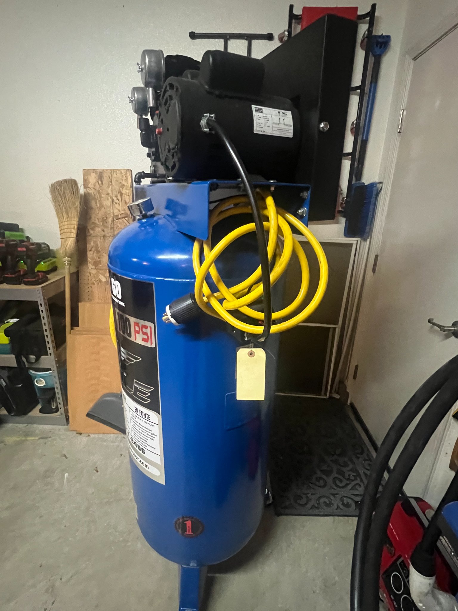 Eagle 5 HP 60 gal. Upright Stationary Air Compressor, 150 PSI - UPDATED ...