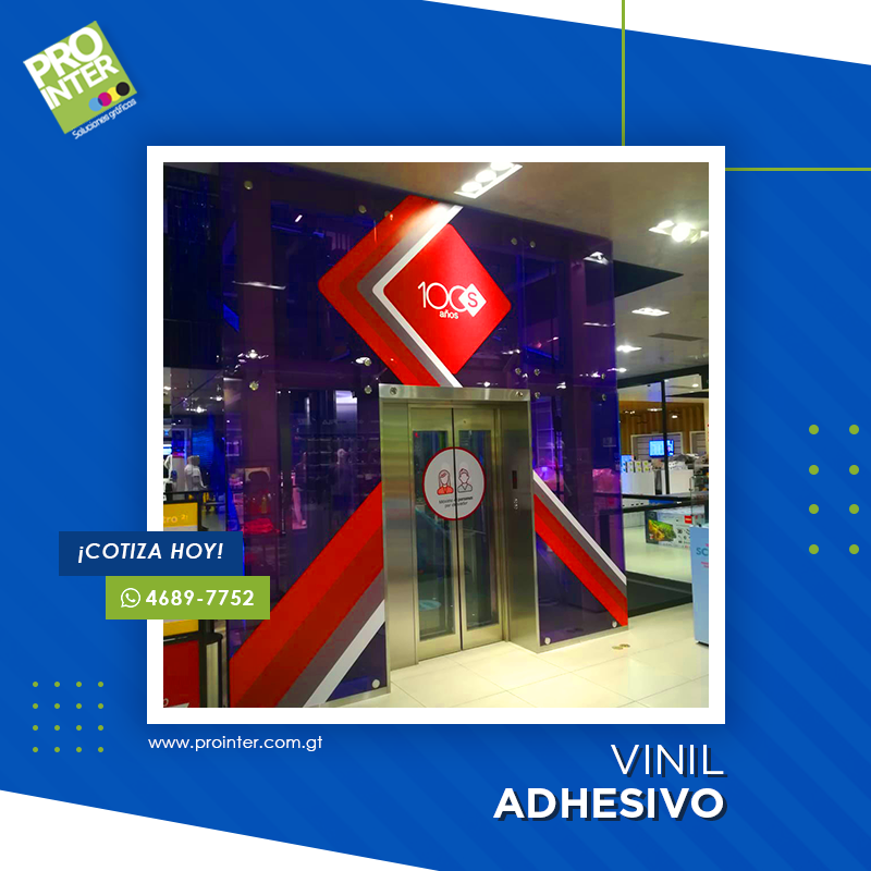 Prointer - VINIL ADHESIVO Haz que tu marca resalte, con...