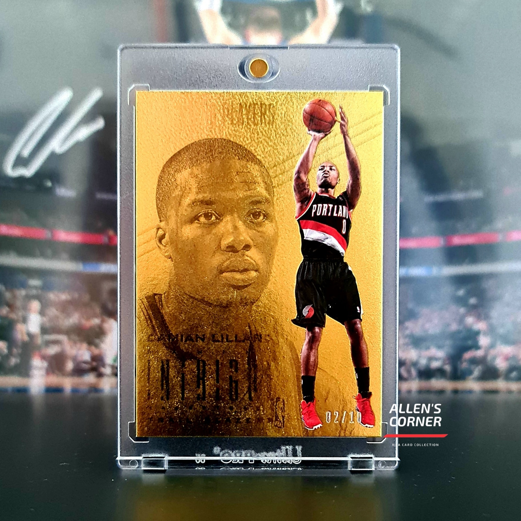2023-24 Panini Recon basketball card is a Damian Lillard Milwaukee