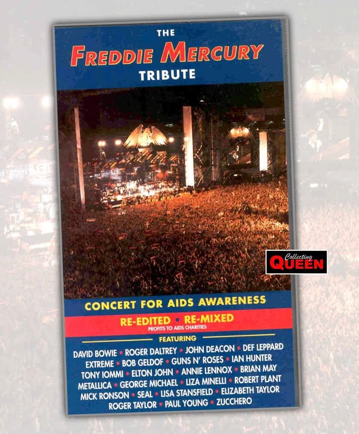 Official poster promoting 'The Freddie Mercury Tribute Concert' at