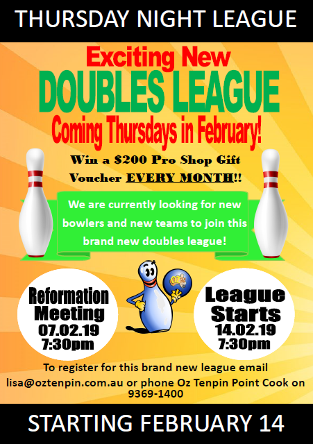 Our brand new Thursday Night... - Oz Tenpin Point Cook