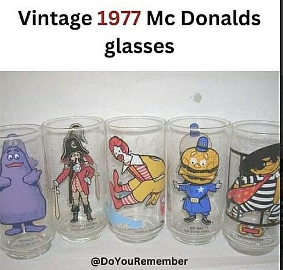 Here's a plate featuring artwork wherein Ronald McDonald