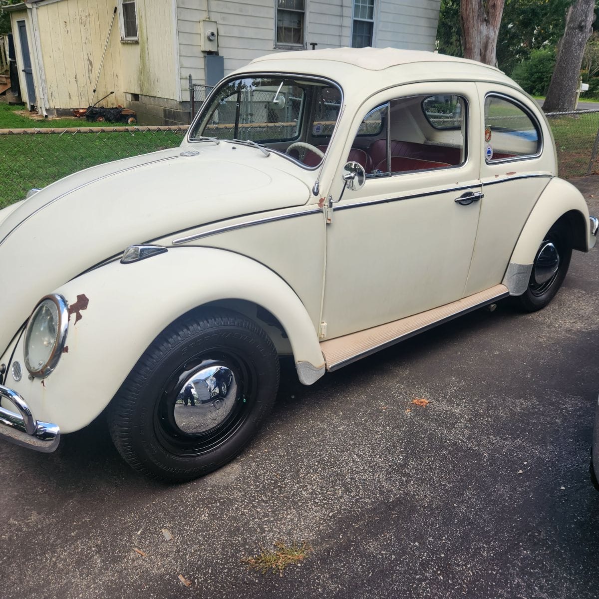 TninoFull-Drive2 Vintage Cream ！ New white wheels installed on vintage Volkswagen