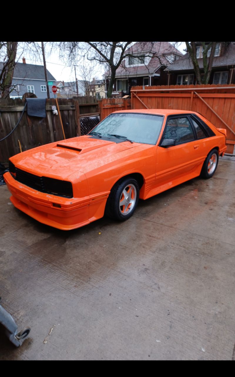 This is my 1979 Capri 5.0 4 speed factory tangerine orange in