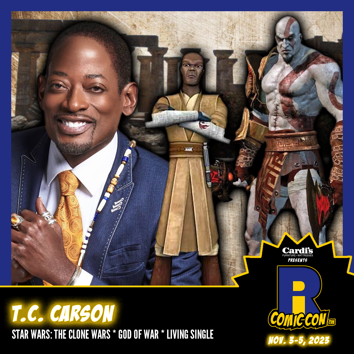 He's the voice of Mace Windu from... - Rhode Island Comic Con | Facebook