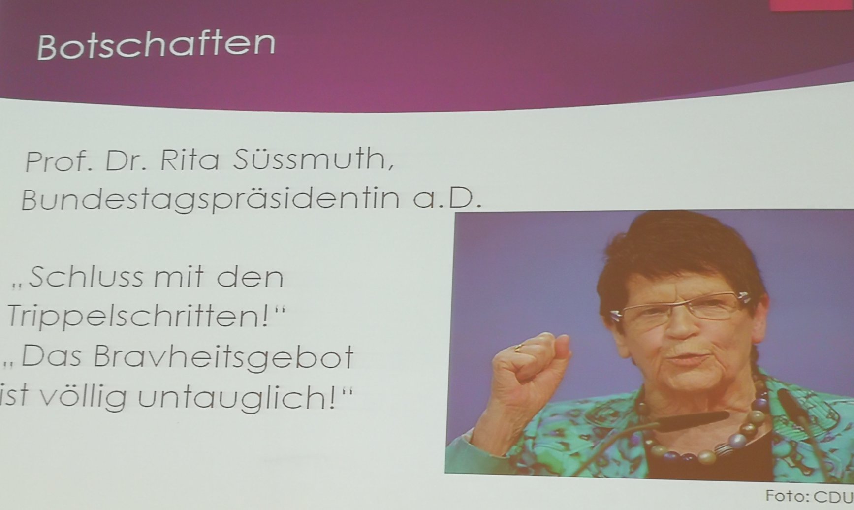 Frauen Union Niedersachsen - Auschnitt aus dem Vortrag von Isabel ...