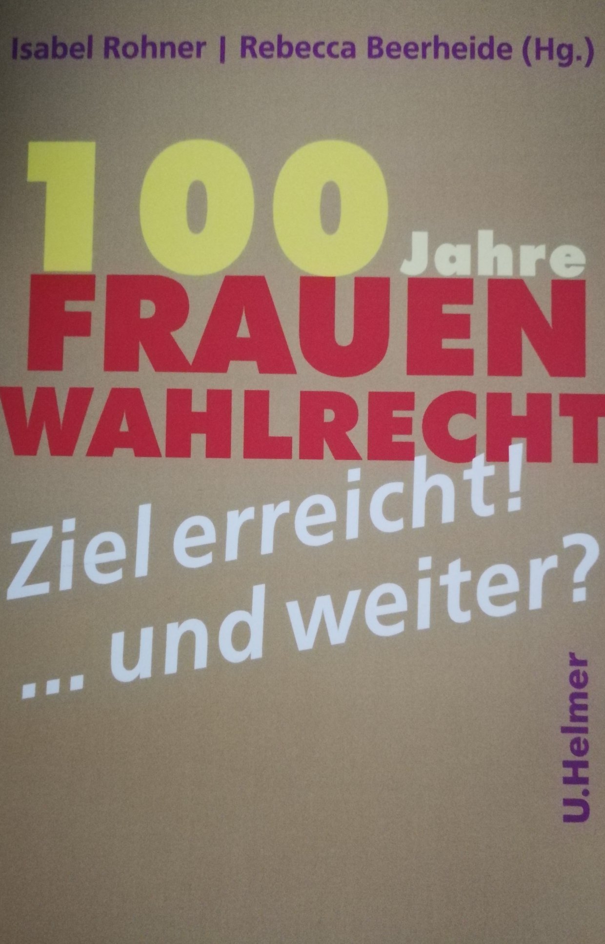 Frauen Union Niedersachsen - Buch, Dr. Isabel Rohner: 100 Jahre ...