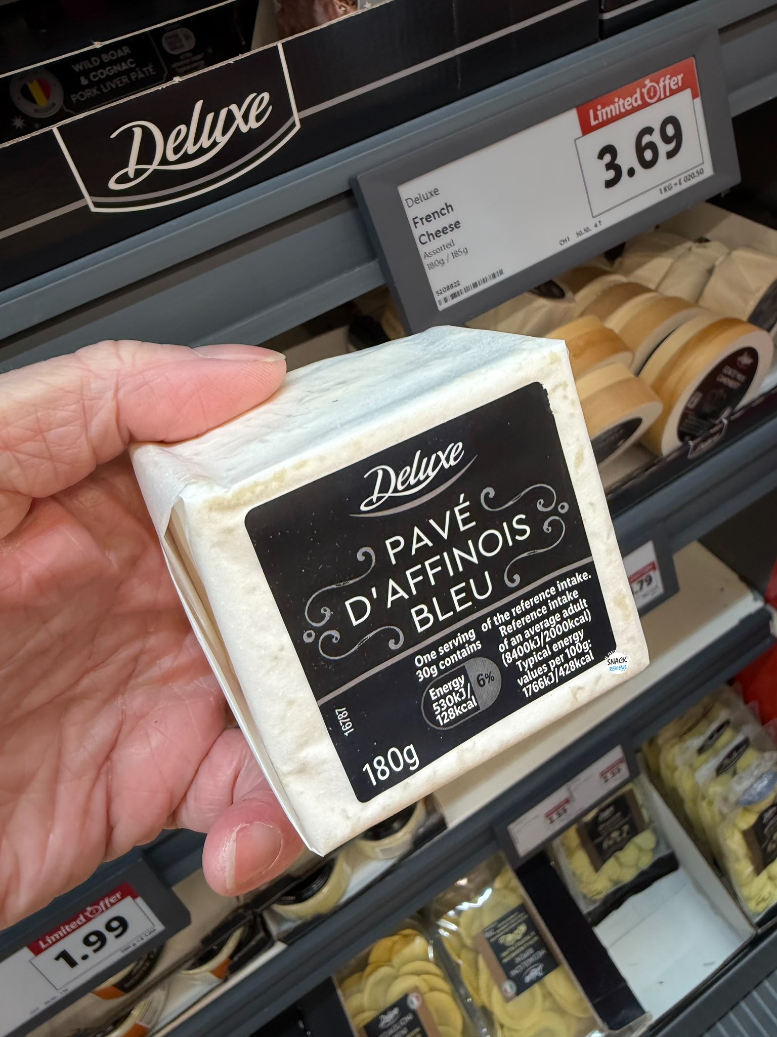 Snack Reviews | Deluxe French Cheese and Baking Camembert spotted at ...