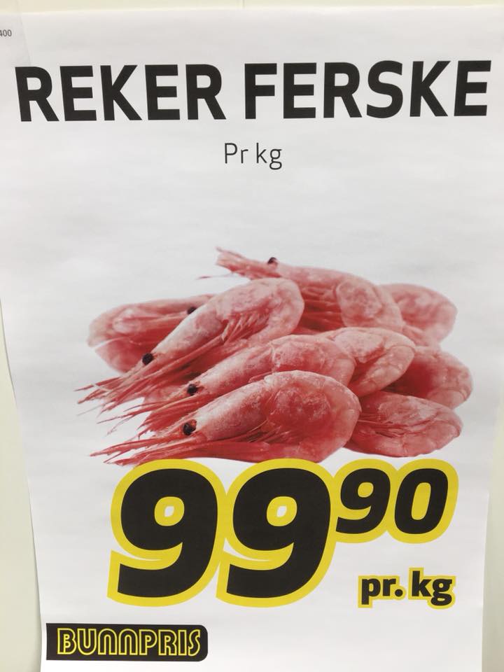 Bunnpris Bragetunet - Fantastisk gode reker til en like fantastisk pris ...