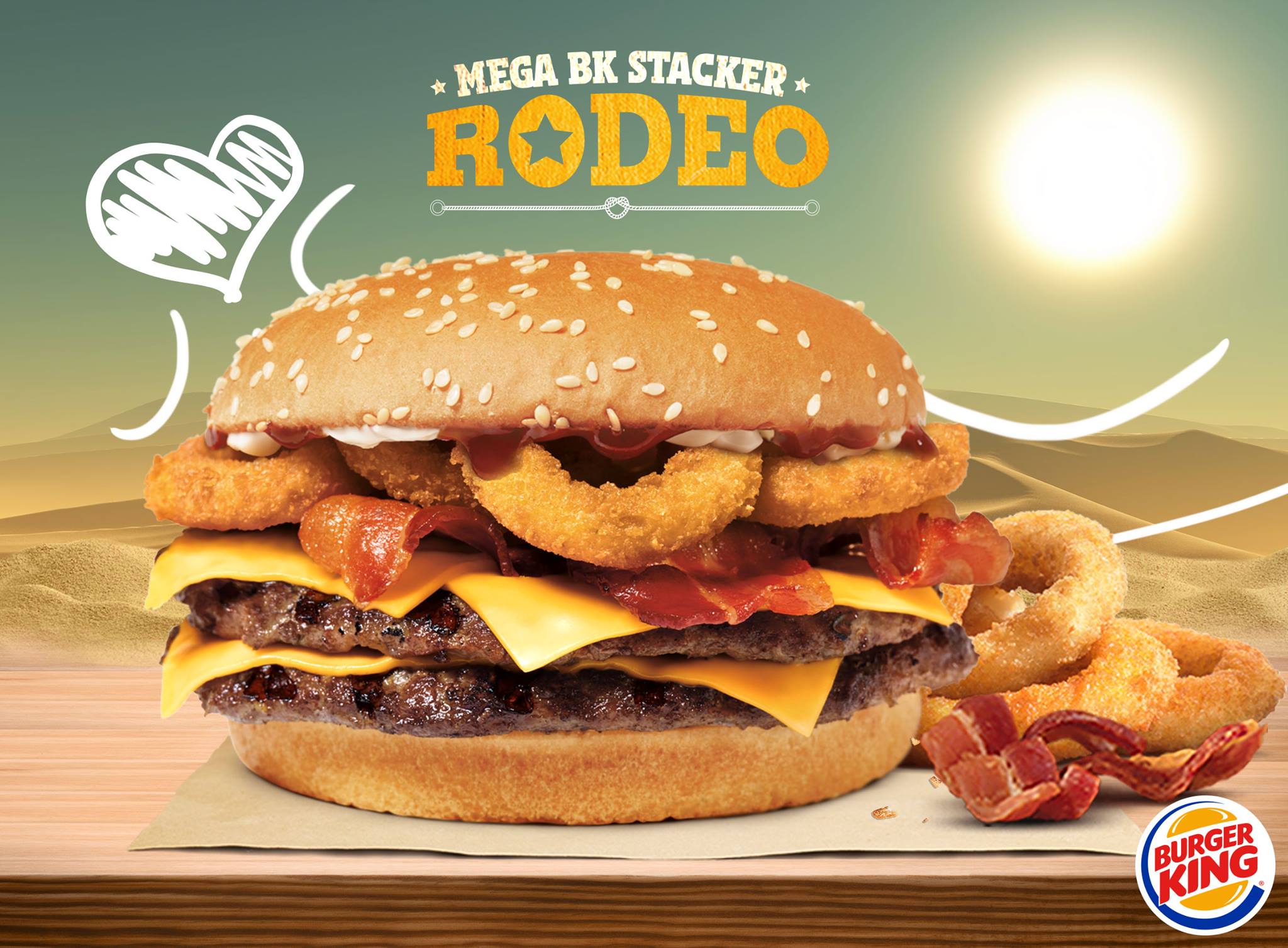Burger - ¿Ya probaste la nueva Mega Bk Stacker Rodeo?😋 | Facebook