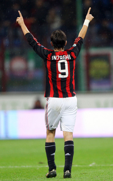 Jersey #9 usai Filippo Inzaghi Pato: 7 games, 2 goal Matri: 18