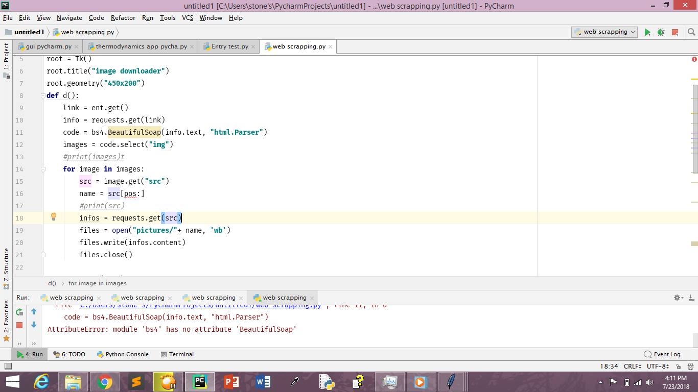 Python | pls guys! i need your help "AttributeError: module 'bs4' has ...