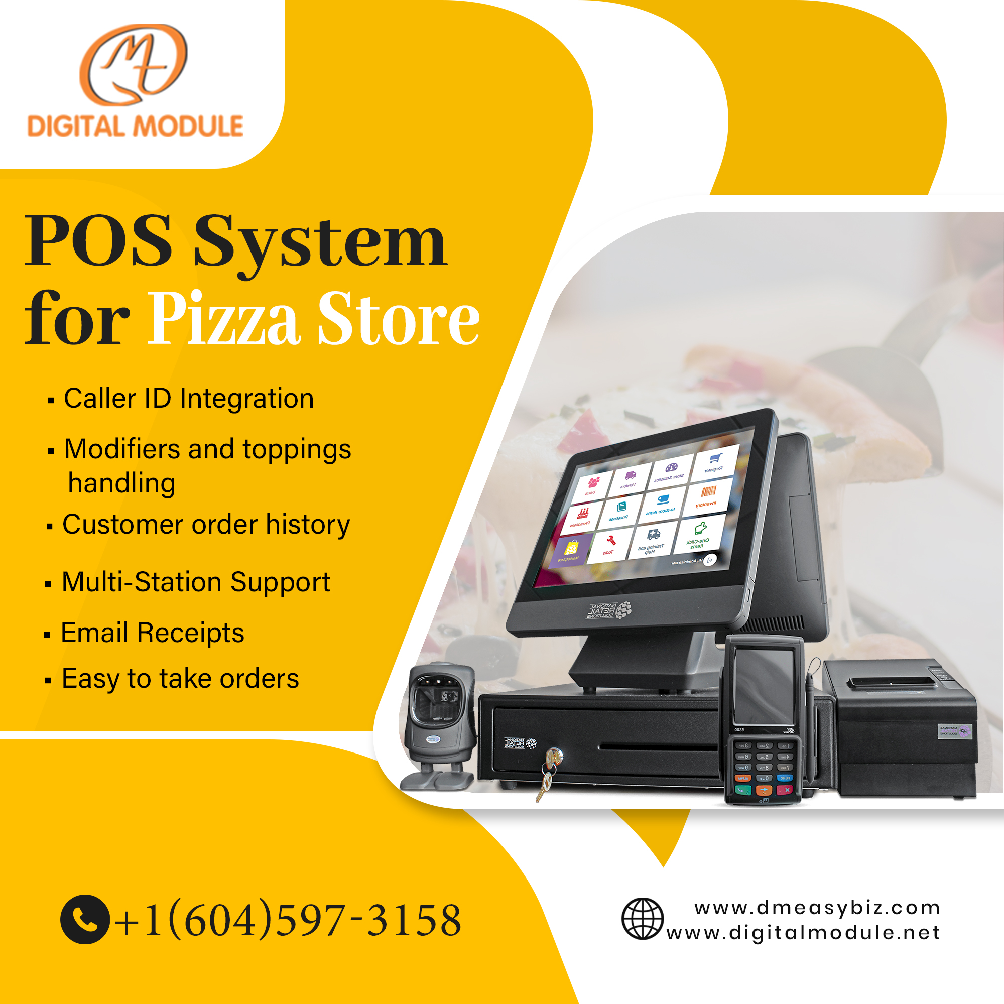 The best pizza POS system in... - Digital Module Technologies