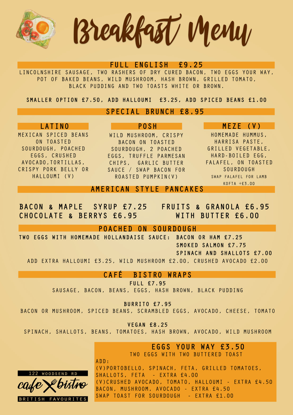 Cafe Bistro 122 - New Menu Alert 🚨 Cafe Bistro redesign a...