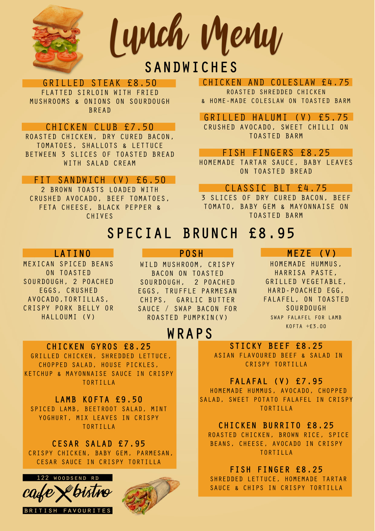 Cafe Bistro 122 - New Menu Alert 🚨 Cafe Bistro redesign a...