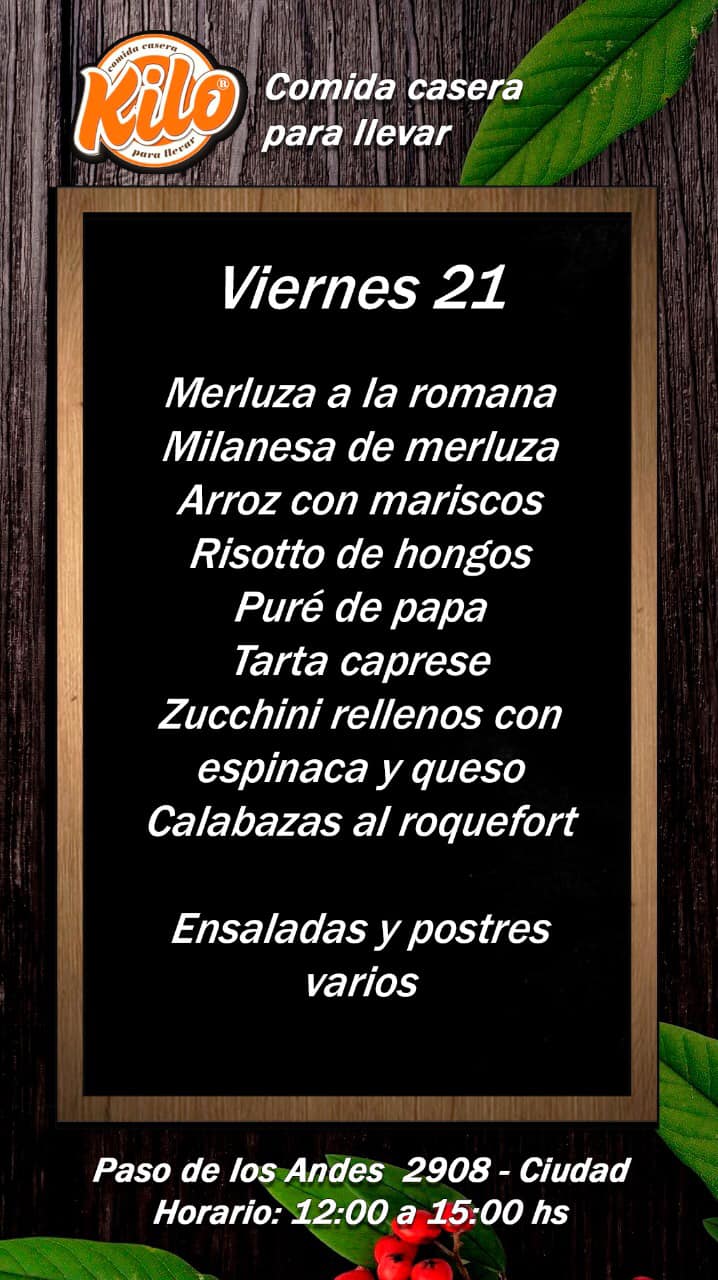 KILO Comida casera para llevar | Mendoza
