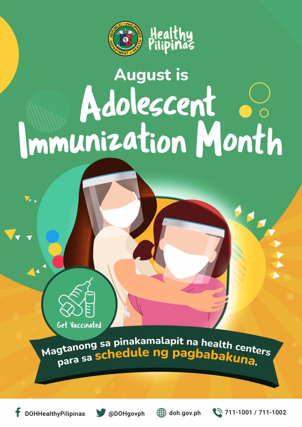 DOH Davao Region - ANG BUWAN NG AGOSTO AY ADOLESCENT IMMUNIZATION MONTH ...