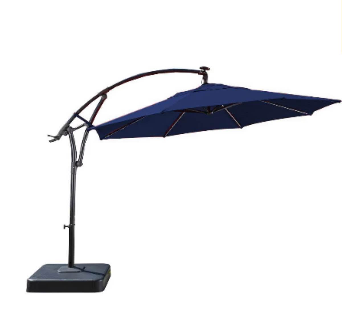 hampton bay 11 ft solar offset patio umbrella Garden Winds Replacement Canopy Top for The fabric has been treated for UV protection against the sun How to Assemble 11 FT