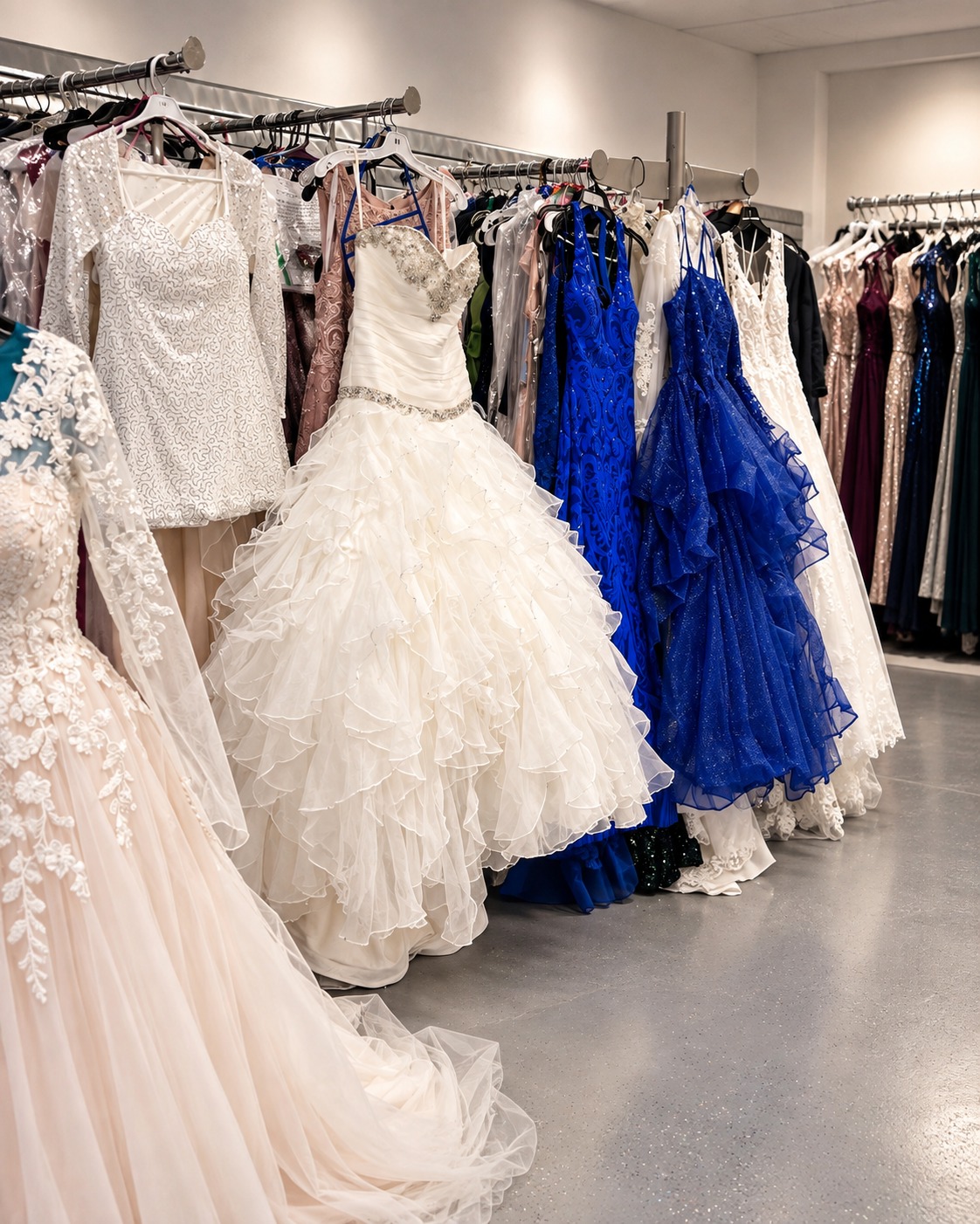 Sewing Shack's consignment Wedding & prom